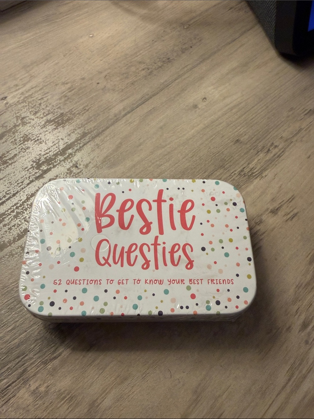 Bestie Questies Card Game
“52 Questions to Get to Know Your Best Friends